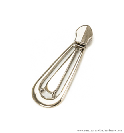 Zipper slider nickel 48X20 mm./ 6 mm.