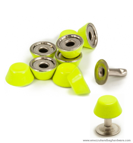 Fluo rivet yellow  11 mm. X &Oslash; 11 mm.