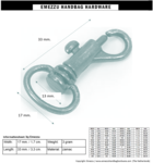 Swivel hook 33X17/13 mm.