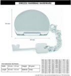 Handbag lock 45X35 mm.