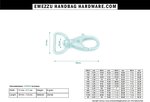 Swivel hook 39X21/15 mm.