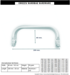 Tubular frame met veer 20 cm.