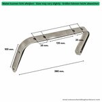 Doktortaschen bügel 28 cm.