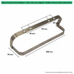 Doktortaschen bügel 24 cm.