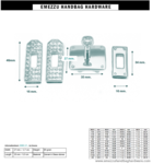 Taschen Schloss 35X27 mm.