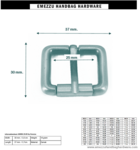Roller buckle 37X30 /25 mm.