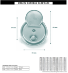 Handbag lock 62X51 mm.