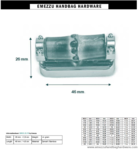 Bamboe tasslot 46X26 mm.