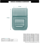 Handbag lock 37X27 mm.