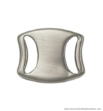 Attachment nickel brushed 48X42 mm./28 mm.