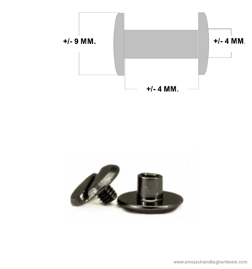 Chicago Steel screw post 4 mm.