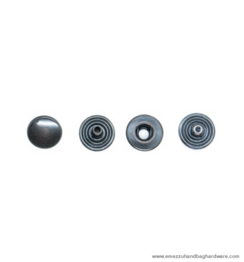 Snap Fasteners Ø 14 mm. Gun metal