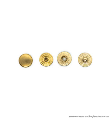 Snap Fasteners Ø 9 mm. Gold