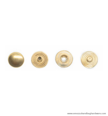 Snap Fasteners Ø12 mm. Gold